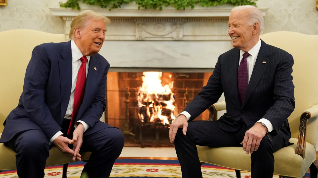 'Who else thinks Biden voted for Trump?': How social media reacted to president's joyful Oval Office meeting