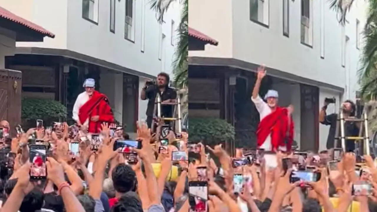 Amitabh Bachchan meets fans outside Jalsa: VIDEO