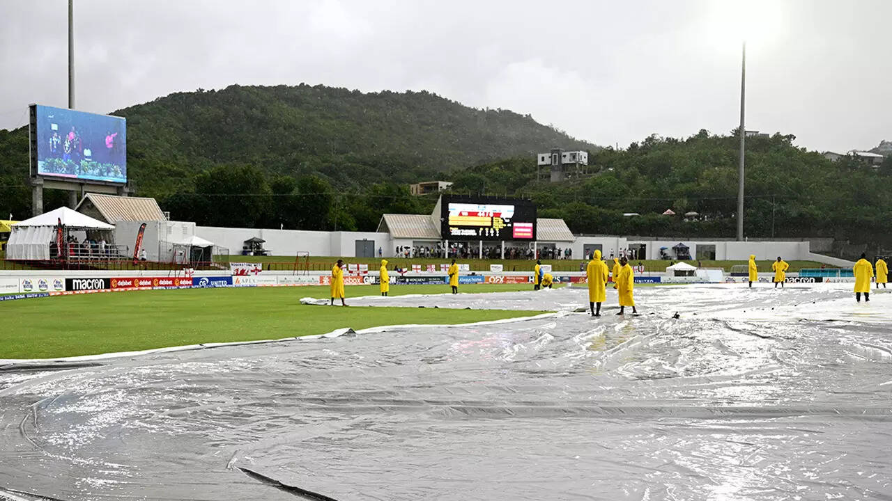 Rain washes out England's final T20I in West Indies