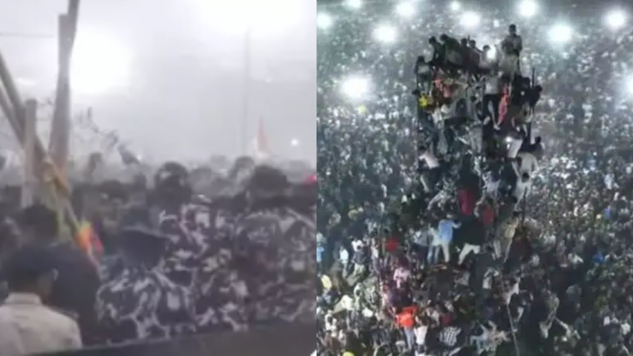 Fans rush to Allu Arjun, Rashmika in Patna; Police resort to lathi charge