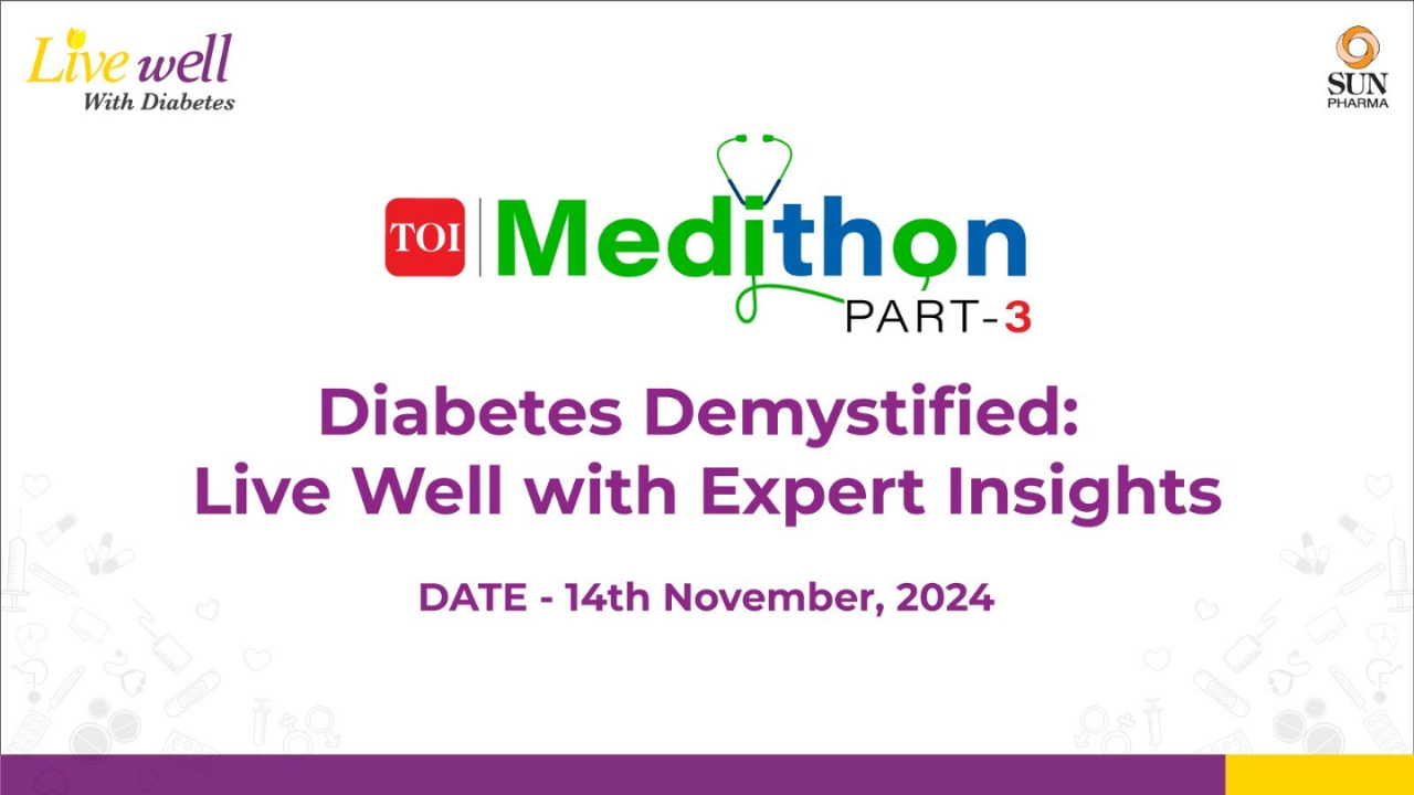 Experts speak on diabetes management, prevention stressing on common risk factors at TOI Medithon-3