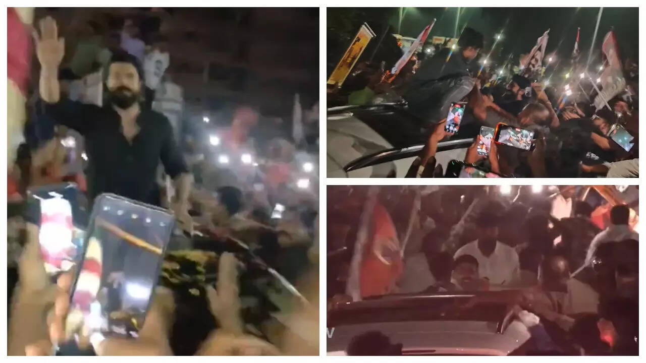Ram Charan's appearance creates chaos; Cops lathi charge fans- WATCH