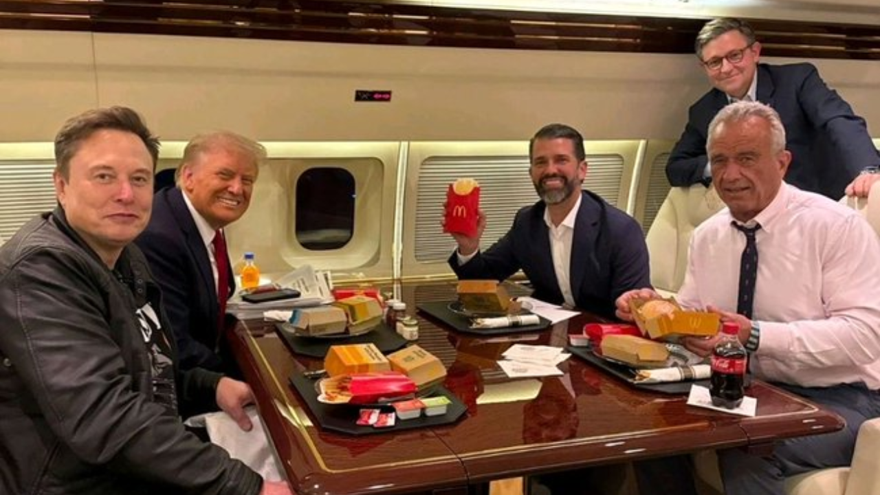 'Vibe is good': Elon Musk, Donald Trump and Robert F Kennedy Jr bond over McDonald's meal