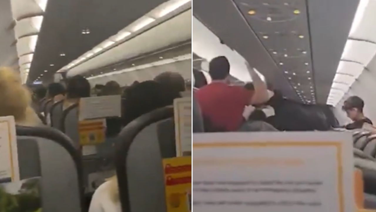 Watch: Passengers scream as Pegasus airlines flight hit by storm in terrifying video