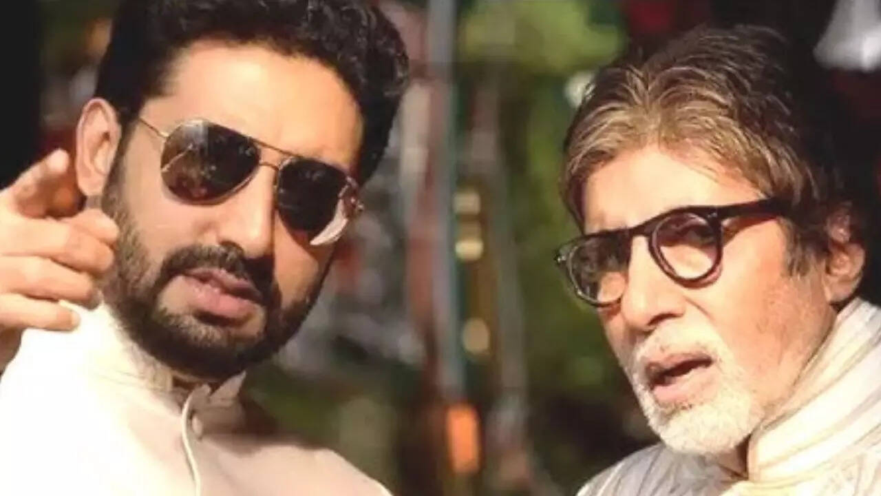 Abhishek teases Amitabh Bachchan over driving skills