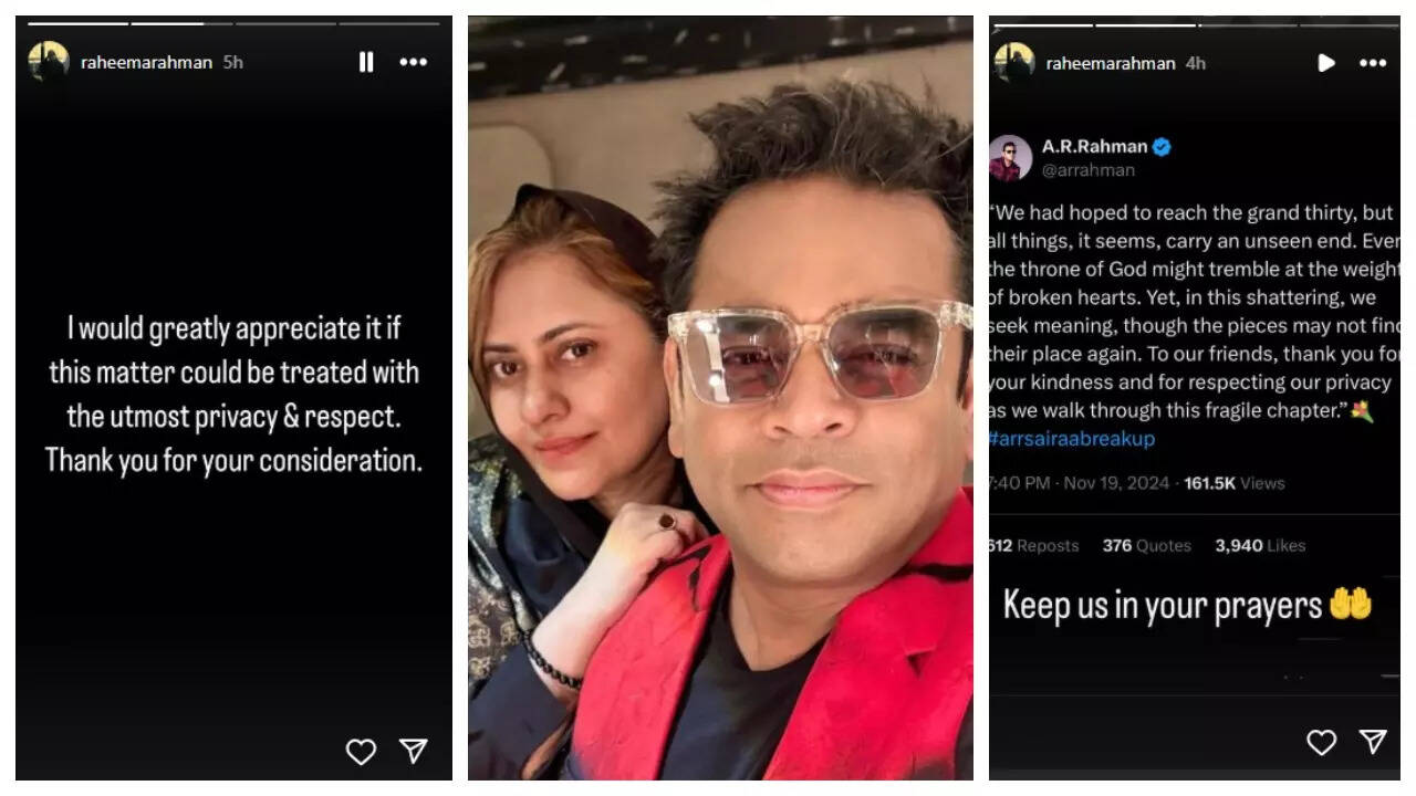 AR Rahman's children: Keep us in your prayers