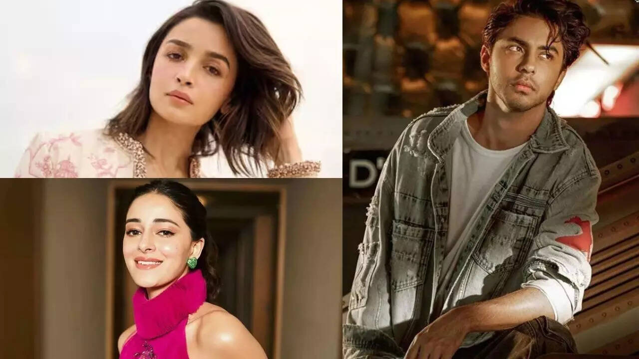 Alia , Ananya, KJo cheer for Aryan Khan's debut