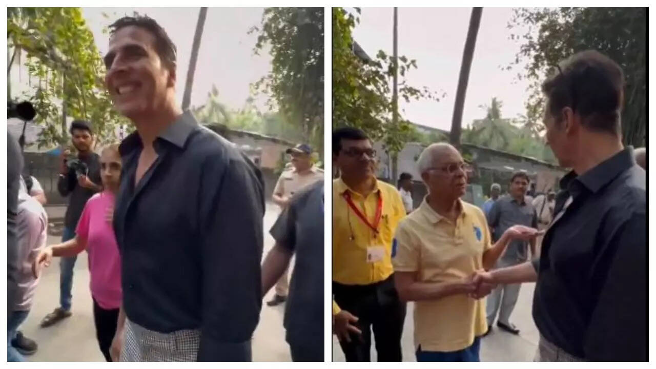 Senior citizen complains to Akshay about rusted toilet