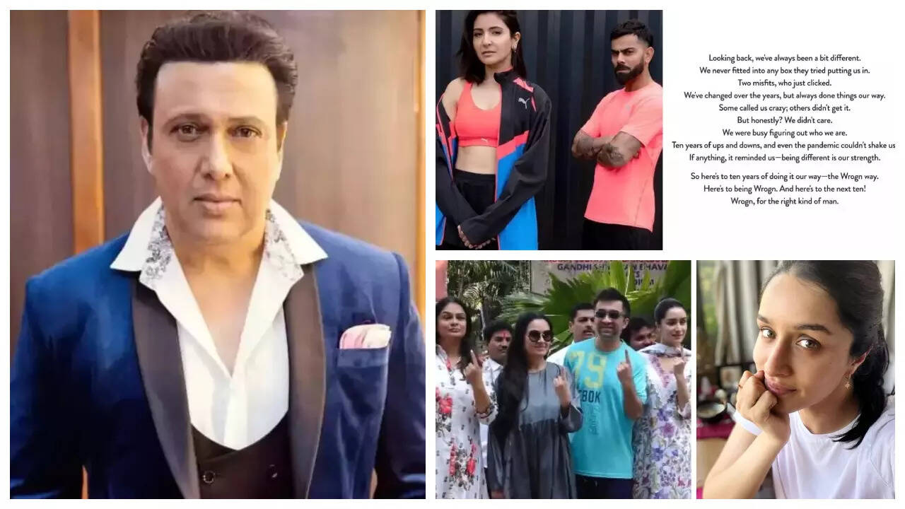 Govinda, Virat-Anushka, Shraddha: Top 5 news