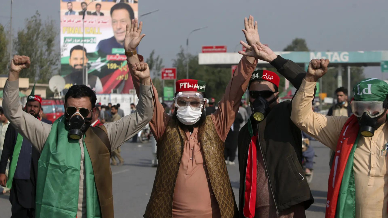 Pakistan protests: PTI supporters continue march towards Islamabad demanding leader Imran Khan's release