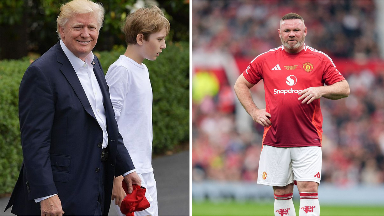 When Wayne Rooney coached Barron Trump and golfed with Donald Trump