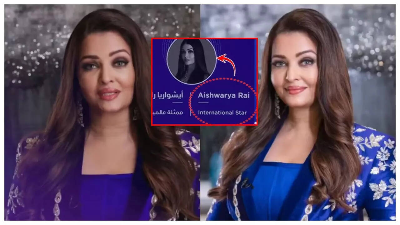 Aishwarya Rai's name displayed without 'Bachchan'