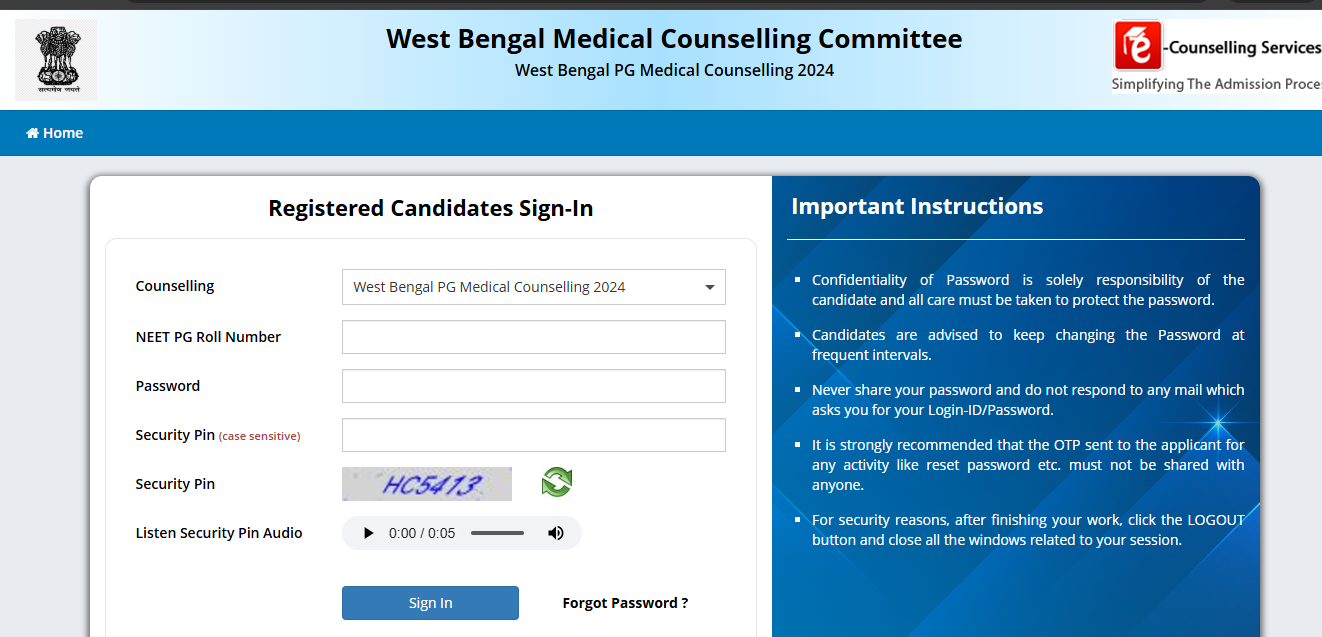 West Bengal NEET PG Counselling Round 1 Seat Allotment Result Announced: Check Details Here