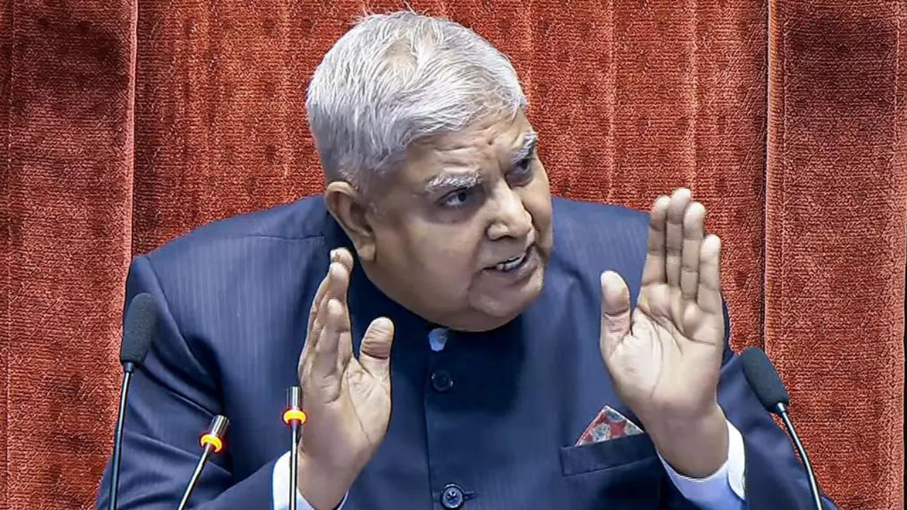 'We have become laughing stock': Dhankhar's slams oppn for repeated RS disruption