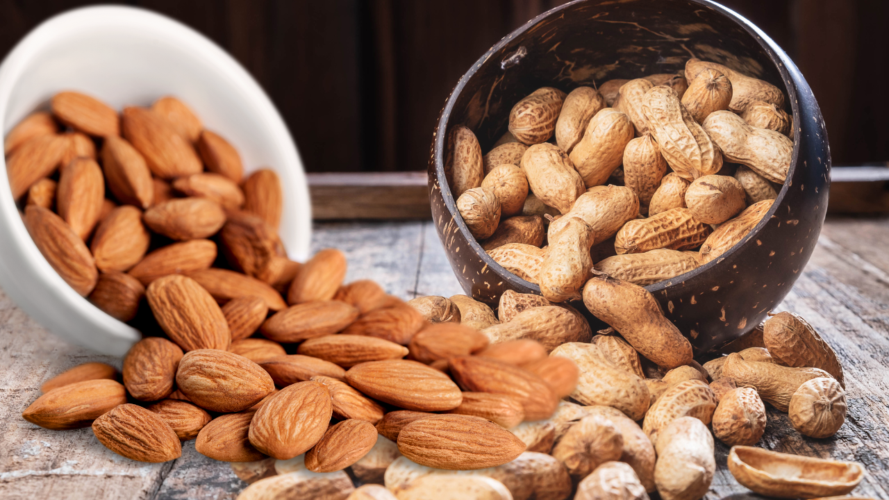 Peanuts vs. almonds: Which has more protein?