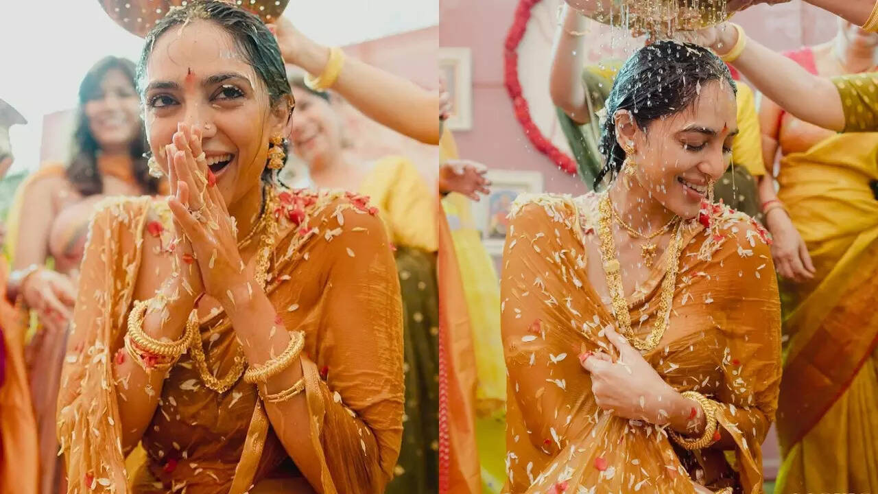 Pics from pre-wedding ceremony of Chaitanya-Sobhita