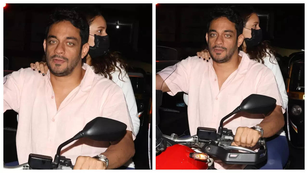 Triptii enjoys bike ride with boyfriend Sam Merchant