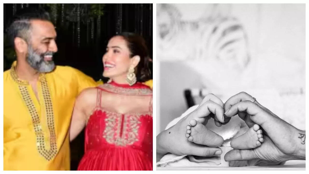 Sonnalli shares 1st pic of daughter, names her 'Shukar'