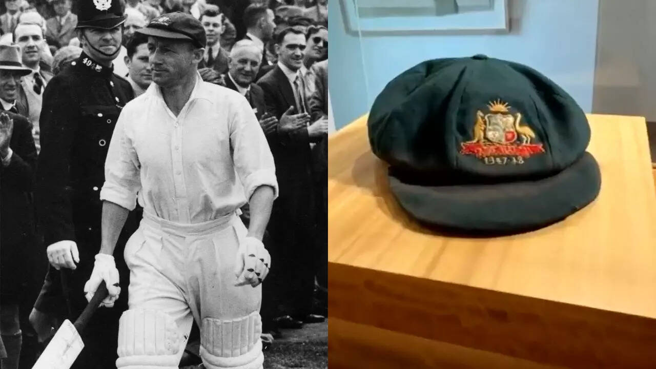 Bradman's 'Baggy Green' cap fetches staggering amount at auction