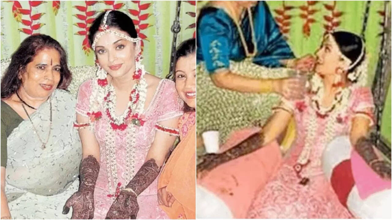 Aishwarya Rai Bachchan's mehendi PICS go viral