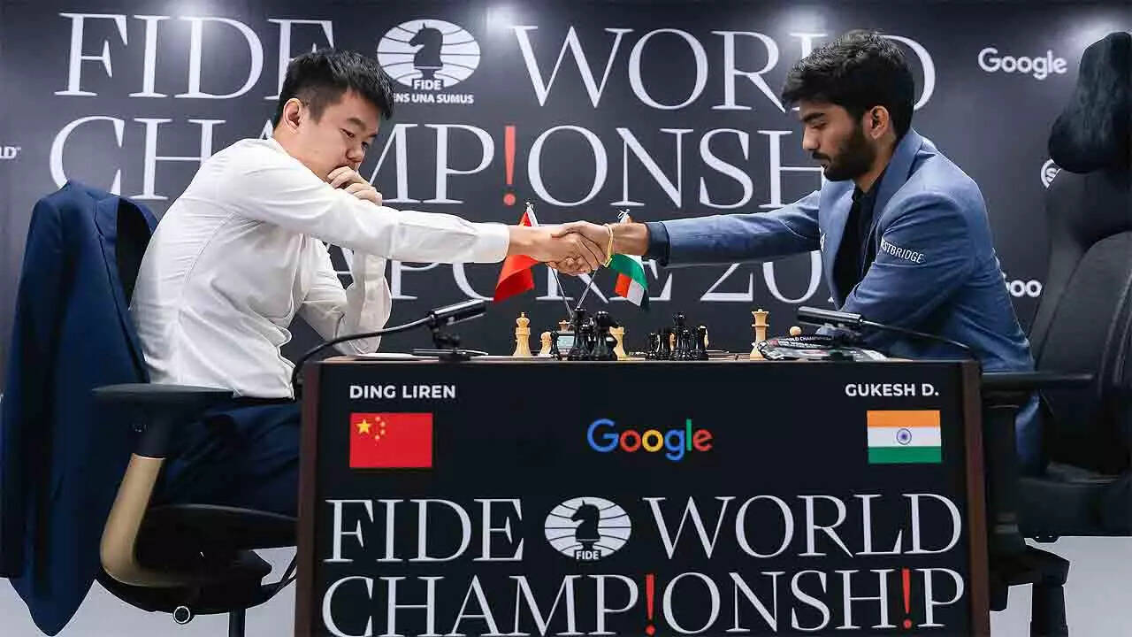 World Chess C'ship: Ding Liren forces a draw against Gukesh
