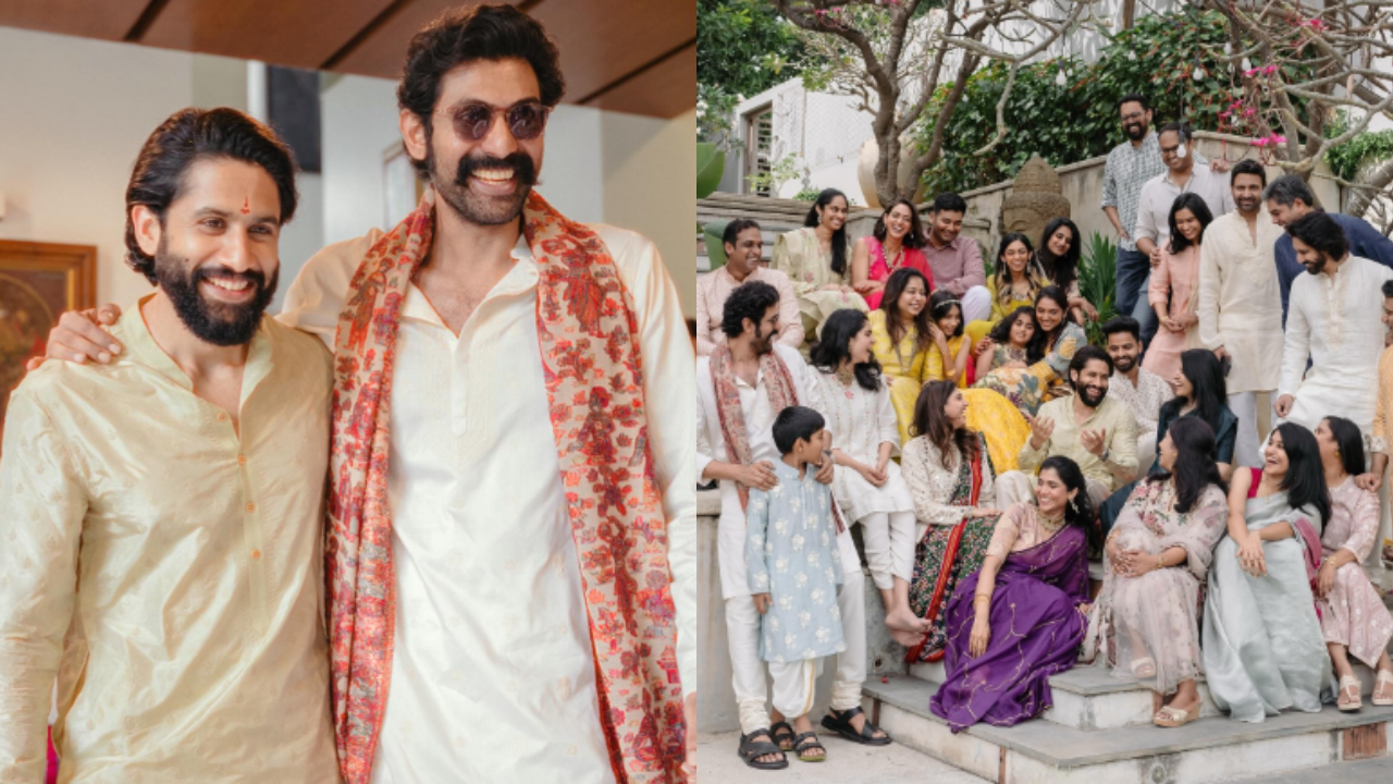 Rana shared unseen pics with family from Chay's wedding