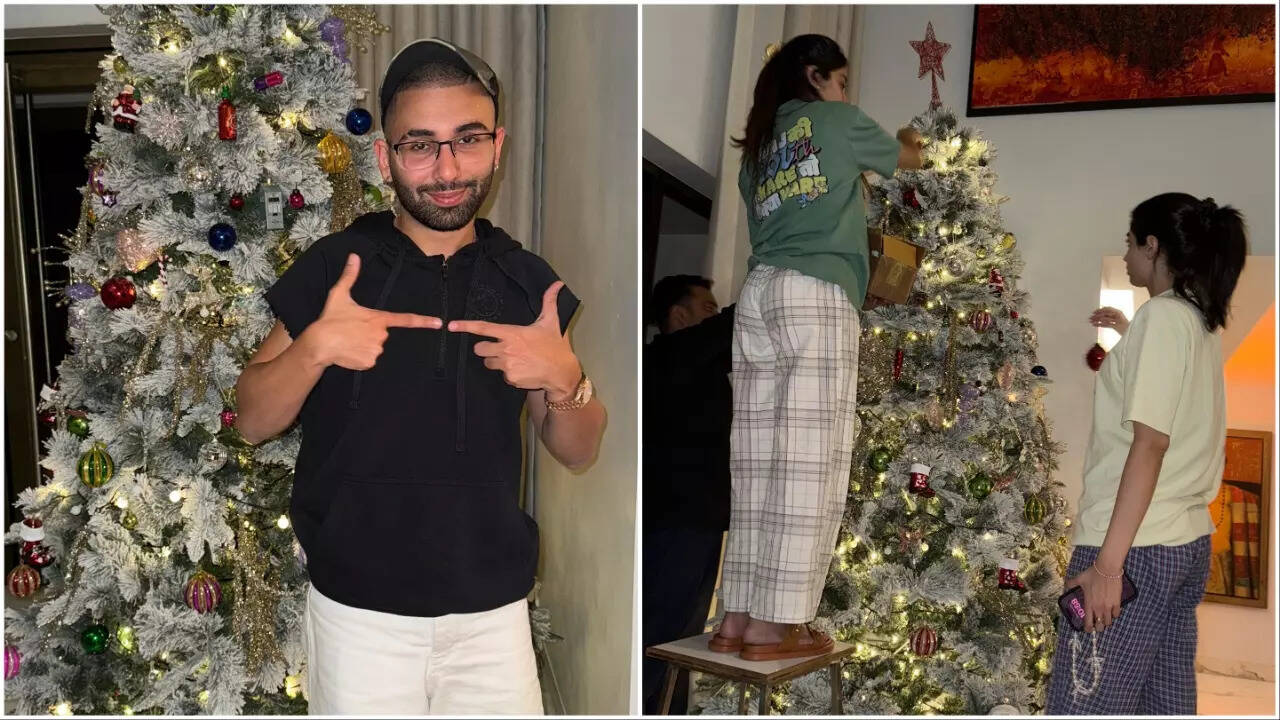 Orry on putting up a Christmas tree at Janhvi's house