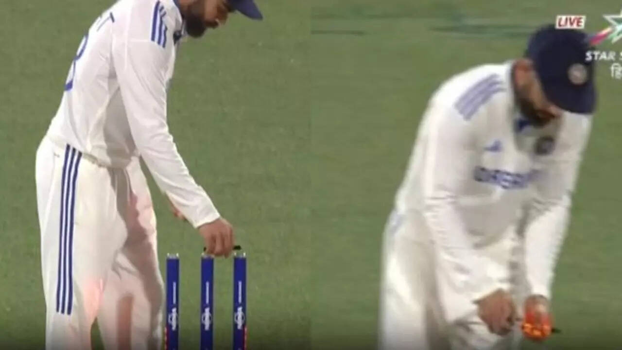 Kohli's bails swap trick fails to turn the tide for India on Day 1