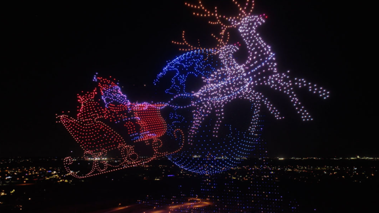 Watch: Sky Elements sets new US record with largest drone show over Texas