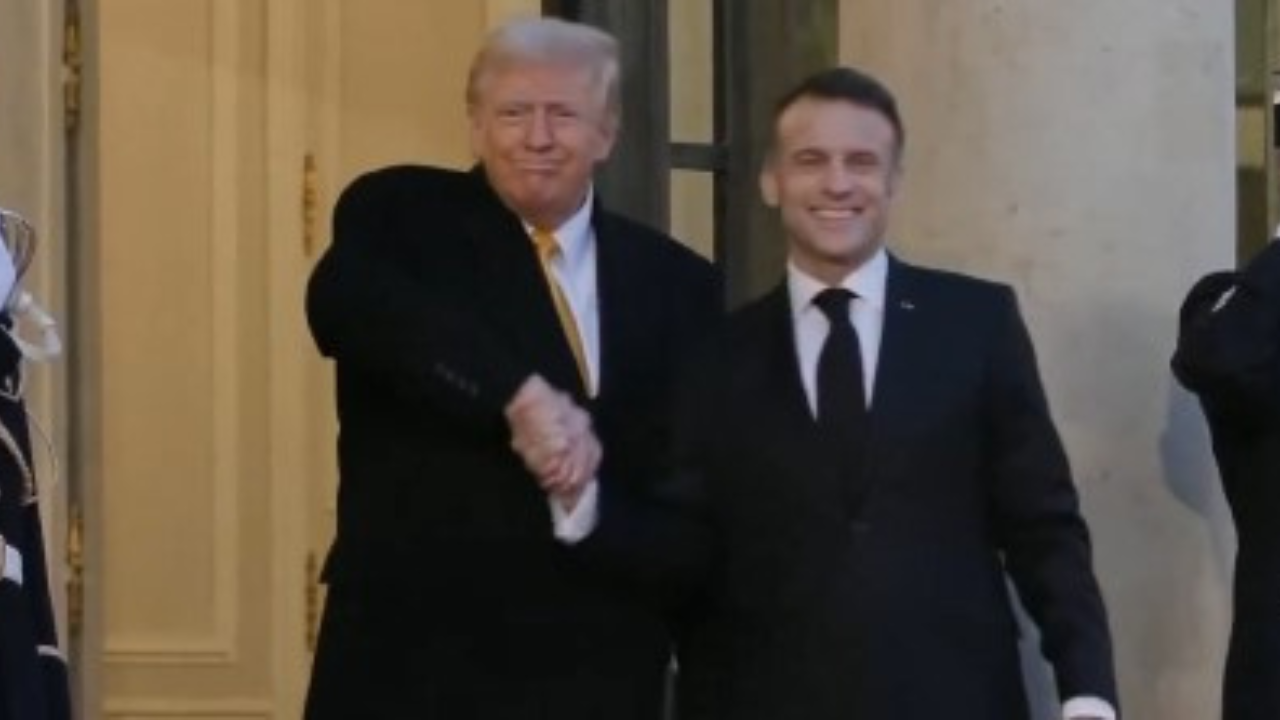 'Trump is back to dominate...': MAGA gives verdict after Donald's viral handshake with Macron