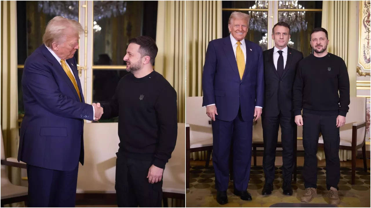 'Buy a suit Zelenskyy': Ukrainian president greets Trump in casual sweatshirt and boots