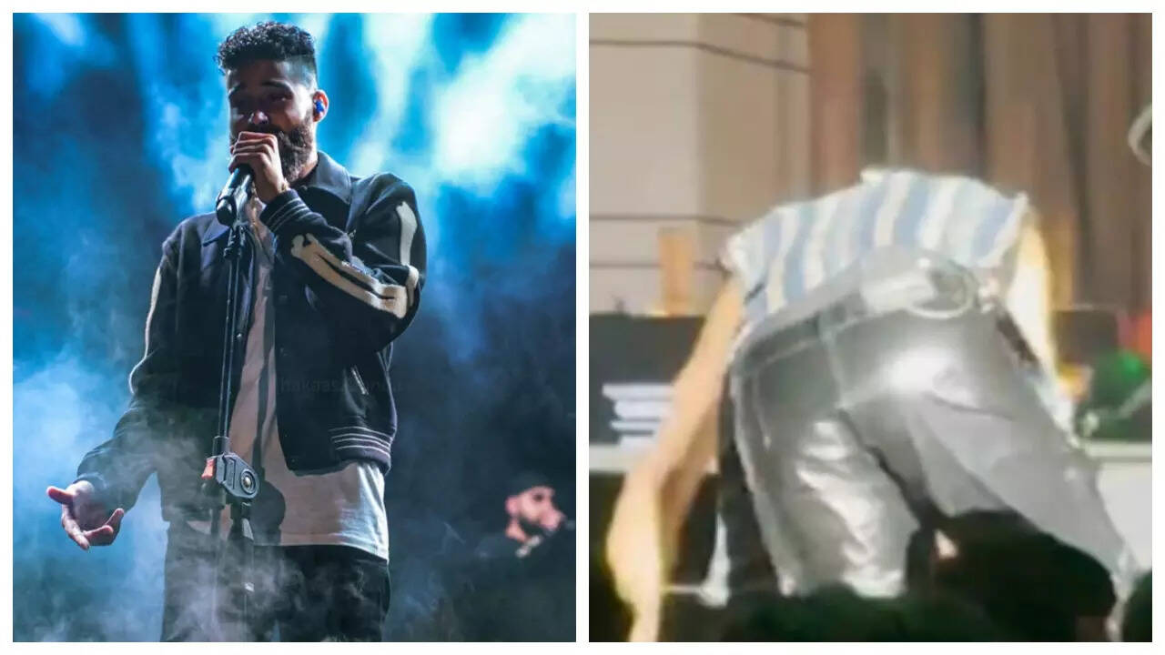 AP Dhillon falls, recovers like pro at Mumbai concert