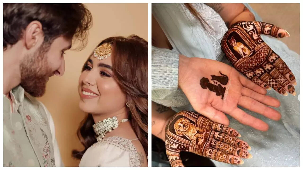 Aaliyah-Shane's mehendi has connection with their pets
