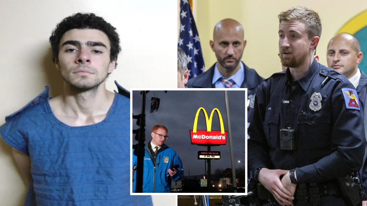 Luigi Mangione 'became quiet and started to shake' as cops confront him at McDonald's over CEO murder