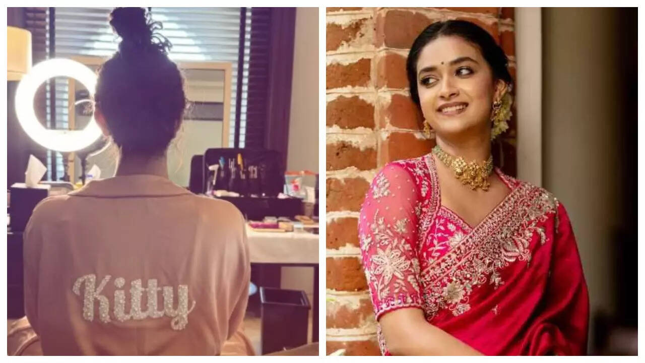 Keerthy drops 1st glimpse of her pre-wedding prep