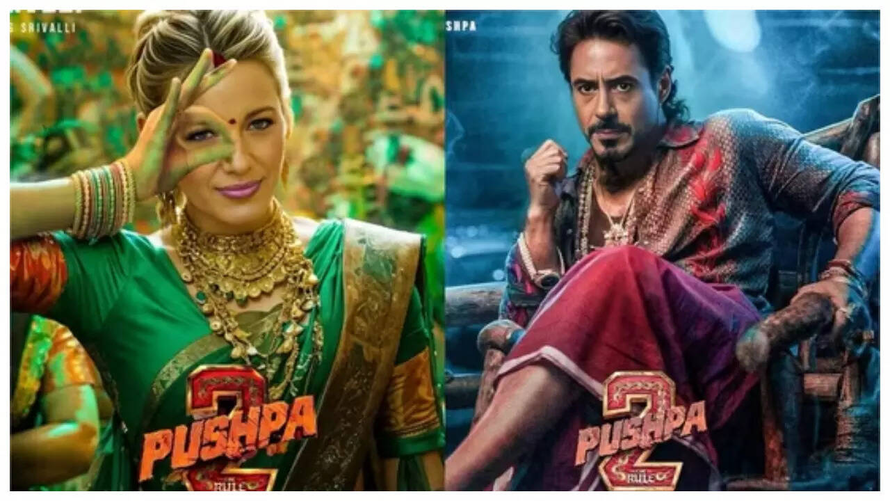 Robert Downey Jr as Pushpa, Blake Lively as Srivalli