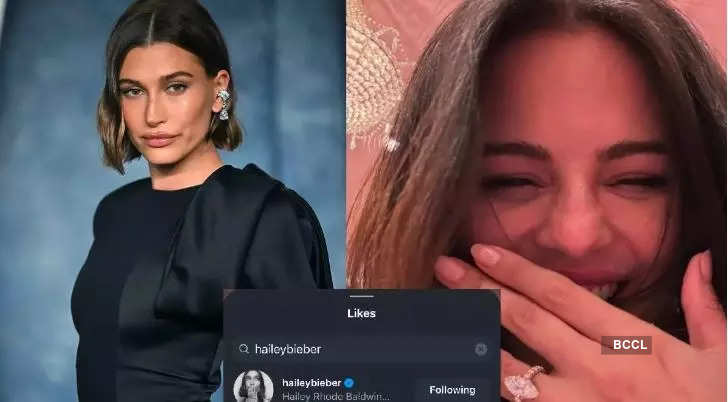 Hailey Bieber reacts to Selena Gomez’s engagement