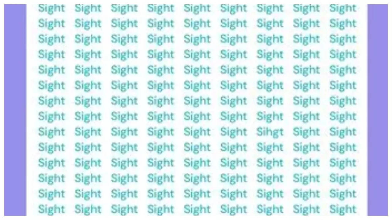 Optical illusion: Only people with good eye ‘SIGHT’ can spot the odd word in less than 30 seconds