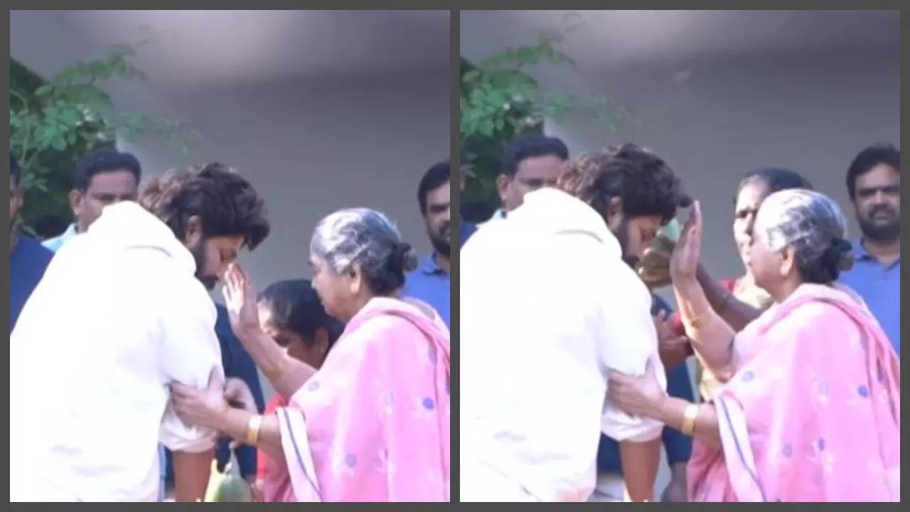 Allu Arjun’s grandmother performs ‘nazar utarna’ ritual