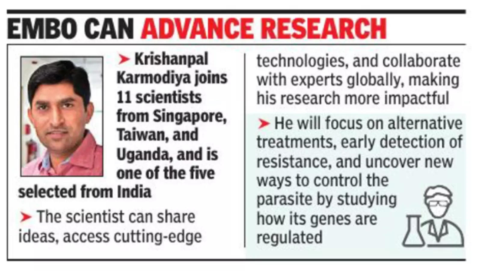 IISER Pune Scientist Recognized by EMBO for Malaria Drug Resistance Research