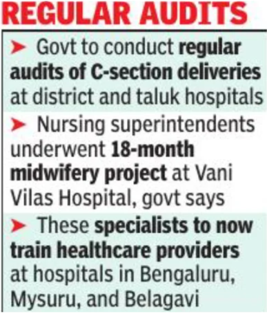Karnataka initiates a program to curb the rising C-section rate