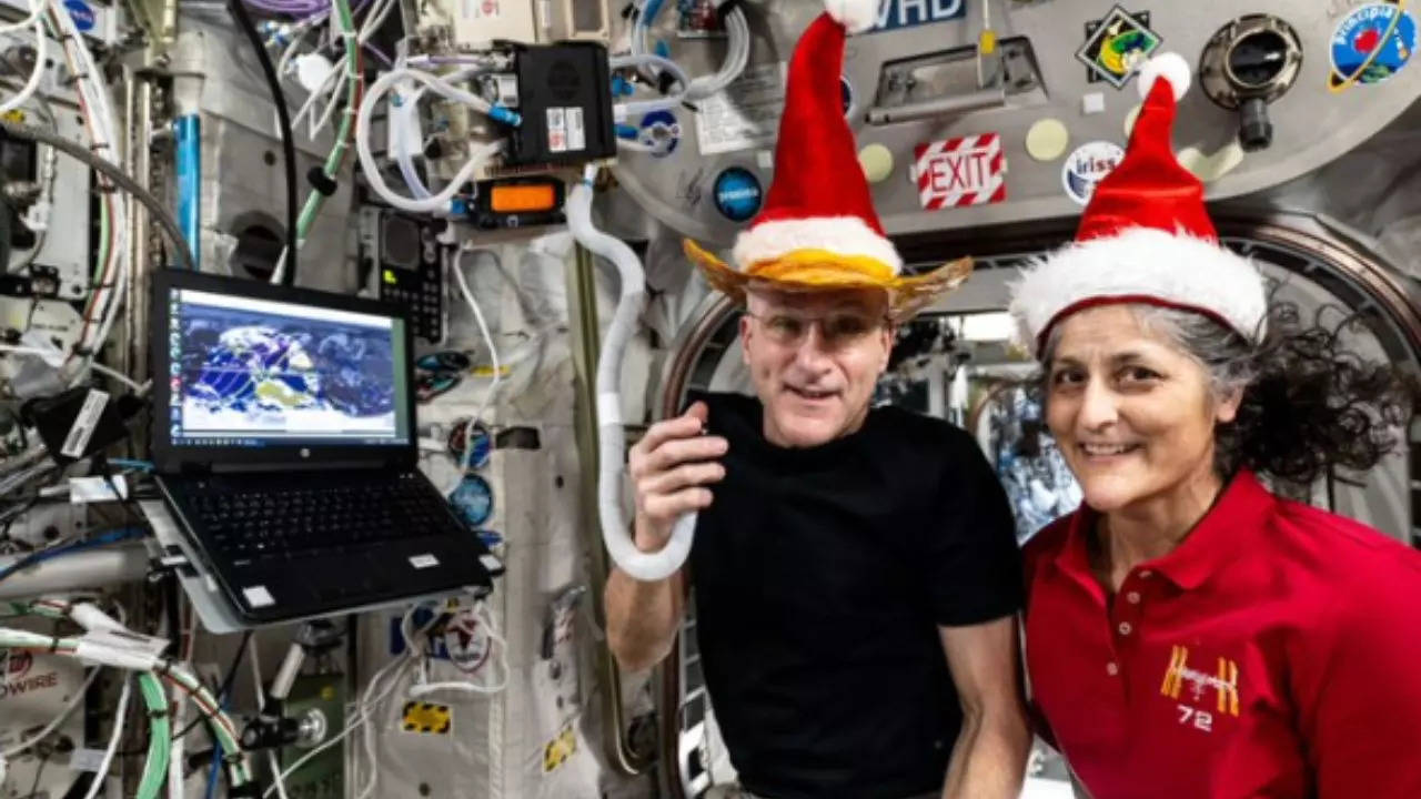 Sunita Williams turns Santa! International Space Station crew spreads Christmas cheer in space after SpaceX Dragon resupply mission