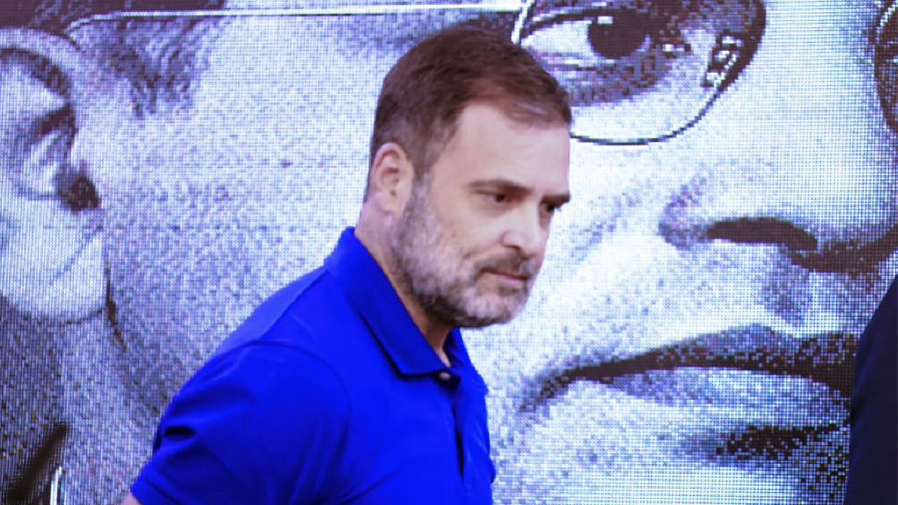 Rahul's switch from white to blue t-shirt and the Ambedkar connection