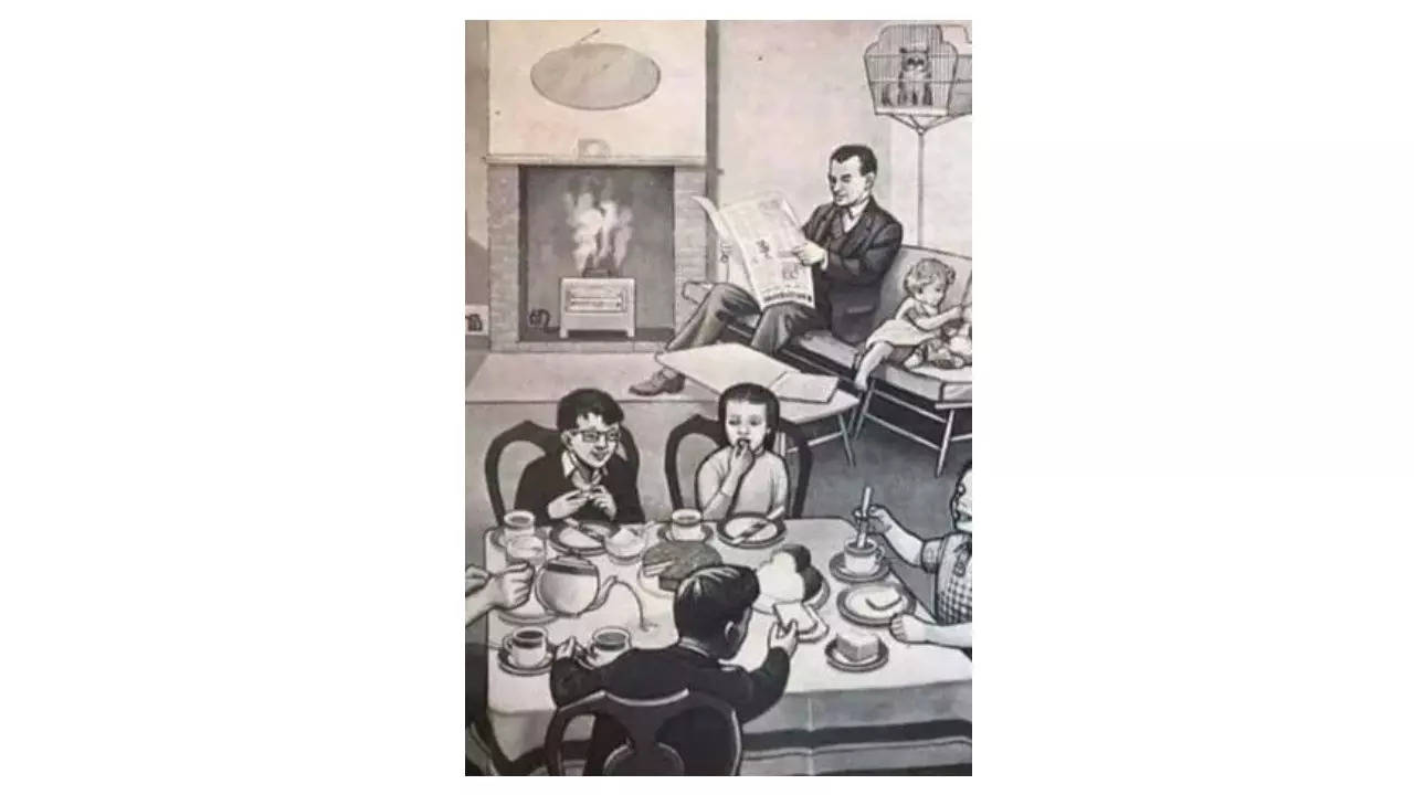 Can you find mistakes in this vintage cartoon picture?