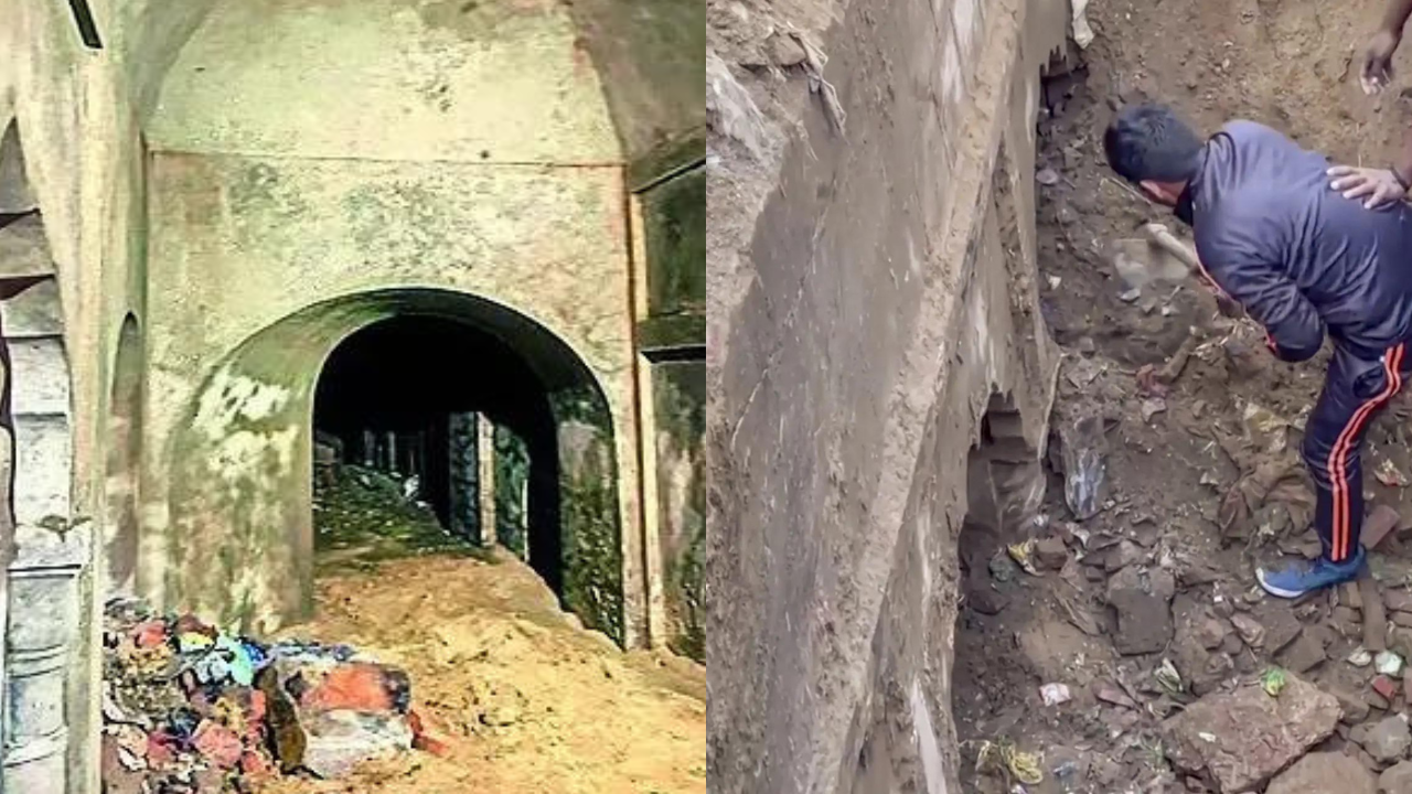 ‘Pond in revenue records’: Tunnel ‘used by 1857 revolutionaries’ found in Sambhal