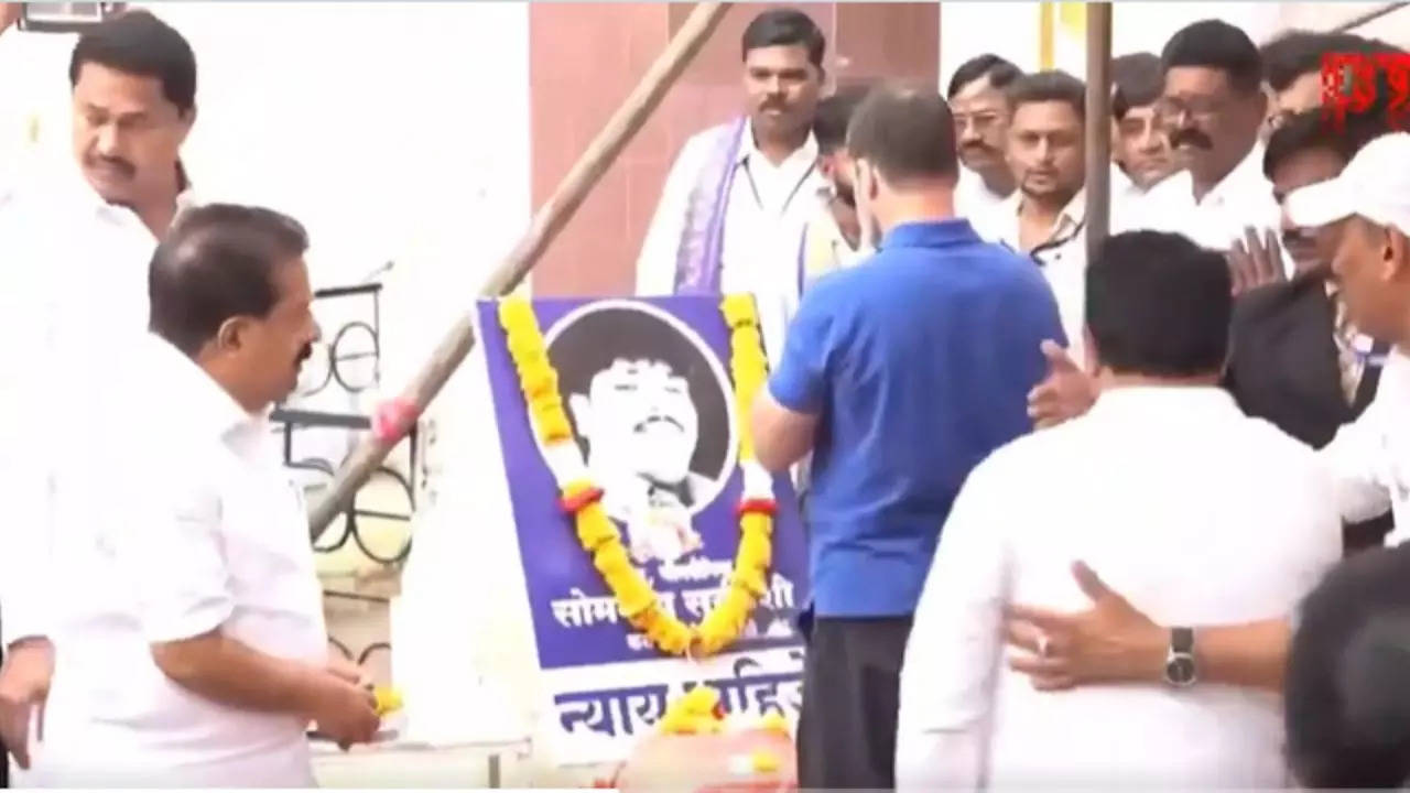 ‘Killed because he was Dalit’: Rahul Gandhi visits kin of man who died in judicial custody