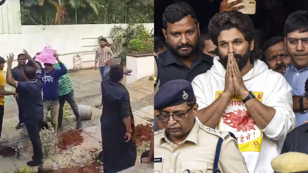 BRS vs Congress intensifies after vandalisation at Allu Arjun’s house; all 6 accused get bail