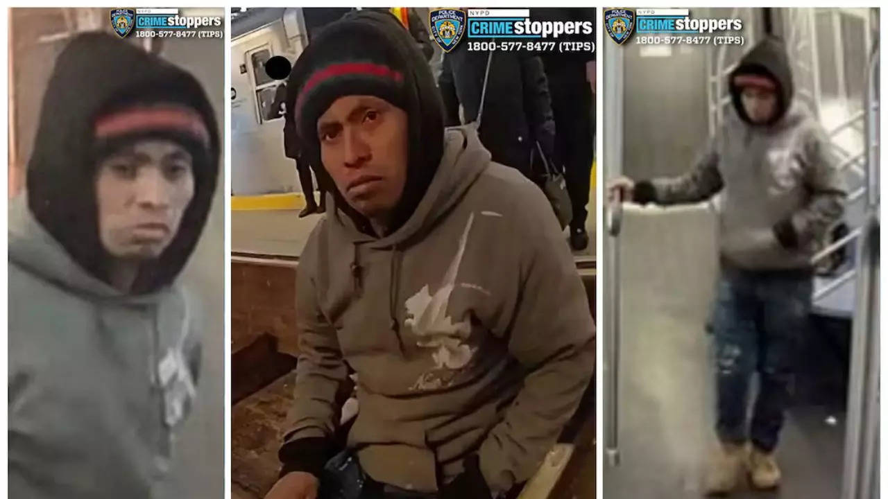 New York police work to identify woman set on fire on subway, question suspect