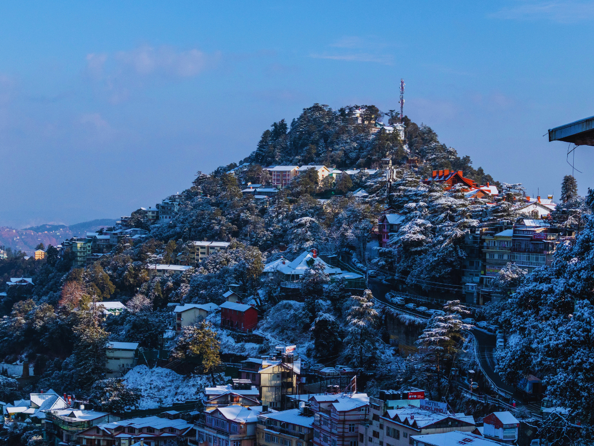 Shimla sees season’s second snowfall, bringing joy to tourists, locals, and farmers