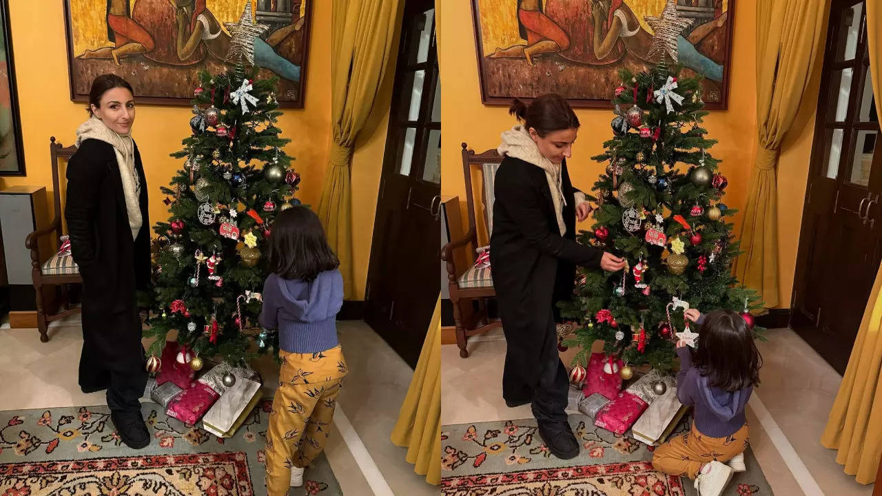 Soha gears up for Christmas with daughter Inaaya